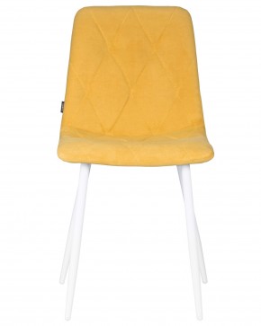 Стул обеденный DOBRIN CHILLY ROMBO, Горчичный Simple 15, основание белый в Чебаркуле - chebarkul.ok-mebel.com | фото 7