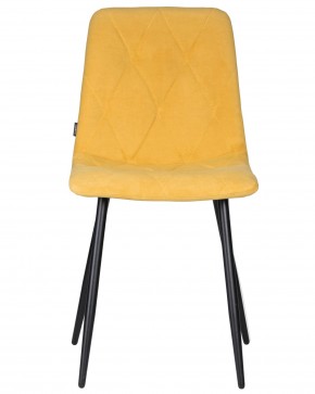 Стул обеденный DOBRIN CHILLY ROMBO, Горчичный Simple 15, основание черное в Чебаркуле - chebarkul.ok-mebel.com | фото 6