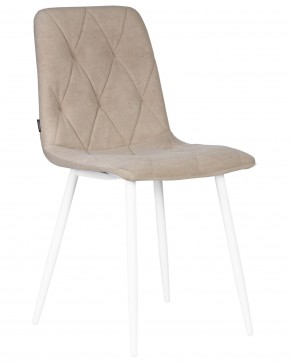 Стул обеденный DOBRIN CHILLY ROMBO, Капучино Simple 05, основание белый в Чебаркуле - chebarkul.ok-mebel.com | фото