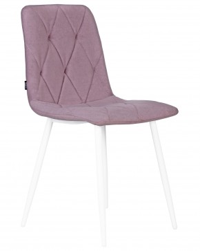Стул обеденный DOBRIN CHILLY ROMBO, Лавандовый Simple 48, основание белый в Чебаркуле - chebarkul.ok-mebel.com | фото 2