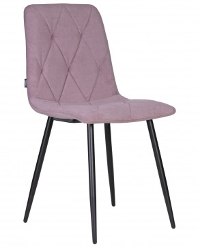 Стул обеденный DOBRIN CHILLY ROMBO, Лавандовый Simple 48, основание черное в Чебаркуле - chebarkul.ok-mebel.com | фото