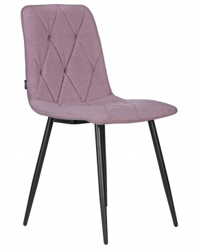 Стул обеденный DOBRIN CHILLY ROMBO, Лавандовый Simple 48, основание черное в Чебаркуле - chebarkul.ok-mebel.com | фото 2