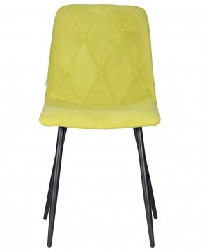 Стул обеденный DOBRIN CHILLY ROMBO, Лайм Simple 14, основание черное в Чебаркуле - chebarkul.ok-mebel.com | фото 6