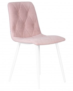 Стул обеденный DOBRIN CHILLY ROMBO, Розовый Simple 03, основание белый в Чебаркуле - chebarkul.ok-mebel.com | фото 2