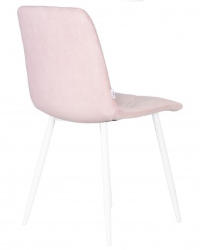 Стул обеденный DOBRIN CHILLY ROMBO, Розовый Simple 03, основание белый в Чебаркуле - chebarkul.ok-mebel.com | фото 4
