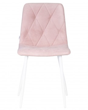 Стул обеденный DOBRIN CHILLY ROMBO, Розовый Simple 03, основание белый в Чебаркуле - chebarkul.ok-mebel.com | фото 6