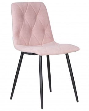 Стул обеденный DOBRIN CHILLY ROMBO, Розовый Simple 03, основание черное в Чебаркуле - chebarkul.ok-mebel.com | фото