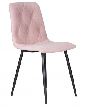 Стул обеденный DOBRIN CHILLY ROMBO, Розовый Simple 03, основание черное в Чебаркуле - chebarkul.ok-mebel.com | фото 2