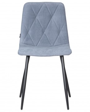 Стул обеденный DOBRIN CHILLY ROMBO, Серо-голубой Simple 26, основание черное в Чебаркуле - chebarkul.ok-mebel.com | фото 6