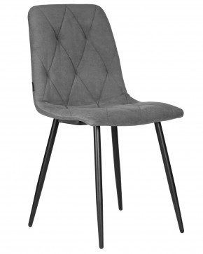 Стул обеденный DOBRIN CHILLY ROMBO, Серый Simple 33, основание черное в Чебаркуле - chebarkul.ok-mebel.com | фото
