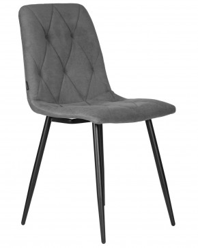 Стул обеденный DOBRIN CHILLY ROMBO, Серый Simple 33, основание черное в Чебаркуле - chebarkul.ok-mebel.com | фото 2