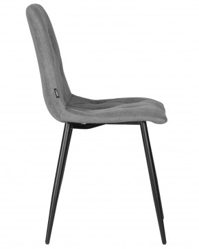 Стул обеденный DOBRIN CHILLY ROMBO, Серый Simple 33, основание черное в Чебаркуле - chebarkul.ok-mebel.com | фото 3