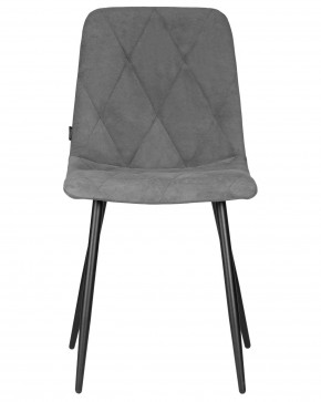 Стул обеденный DOBRIN CHILLY ROMBO, Серый Simple 33, основание черное в Чебаркуле - chebarkul.ok-mebel.com | фото 6