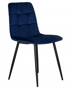 Стул обеденный DOBRIN CHILLY, Темно-синий Holland 60, основание черное в Чебаркуле - chebarkul.ok-mebel.com | фото 2