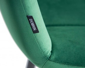 Стул обеденный DOBRIN CHILLY, Темно-зеленый Holland 30, основание черное в Чебаркуле - chebarkul.ok-mebel.com | фото 10