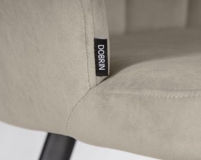 Стул обеденный DOBRIN NAOMI, ЭМАЛЬ ЧЕРНЫЙ МУАР велюр Catania Cocoa в Чебаркуле - chebarkul.ok-mebel.com | фото 7