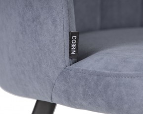 Стул обеденный DOBRIN NAOMI, ЭМАЛЬ ЧЕРНЫЙ МУАР велюр Catania Steel в Чебаркуле - chebarkul.ok-mebel.com | фото 7