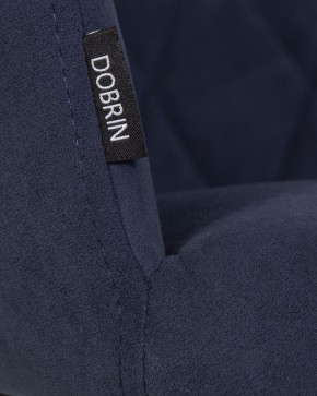Стул обеденный DOBRIN ROBY, ЭМАЛЬ ЧЕРНЫЙ МУАР велюр Catania Dark Blue в Чебаркуле - chebarkul.ok-mebel.com | фото 9