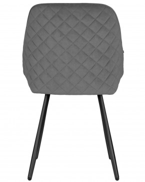 Стул обеденный DOBRIN STELLA, ЭМАЛЬ ЧЕРНЫЙ МУАР велюр Catania Stone в Чебаркуле - chebarkul.ok-mebel.com | фото 5