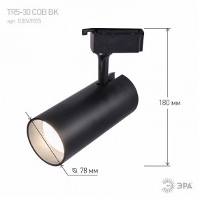 Светильник на штанге Эра  TR5-30 COB BK в Чебаркуле - chebarkul.ok-mebel.com | фото 5