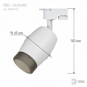 Светильник на штанге Эра  TR51 - GU10 WH в Чебаркуле - chebarkul.ok-mebel.com | фото 4
