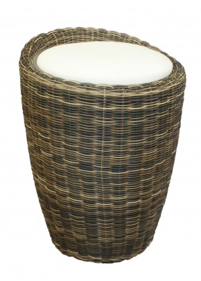 Табурет с местом для хранения LM-1100Rattan, кремовый в Чебаркуле - chebarkul.ok-mebel.com | фото