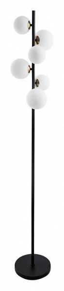 Торшер Arte Lamp Gemini A2243PN-6BK в Чебаркуле - chebarkul.ok-mebel.com | фото