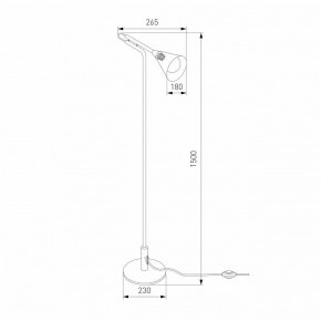 Торшер Eurosvet Enigma 01187/1 черный в Чебаркуле - chebarkul.ok-mebel.com | фото 4