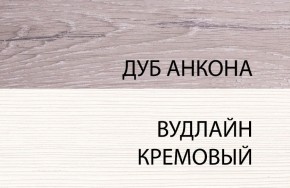 Тумба 1S, OLIVIA, цвет вудлайн крем/дуб анкона в Чебаркуле - chebarkul.ok-mebel.com | фото 3