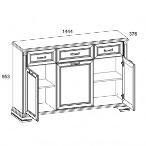 Тумба 3D3S, MONAKO, цвет Сосна винтаж/дуб анкона в Чебаркуле - chebarkul.ok-mebel.com | фото 2