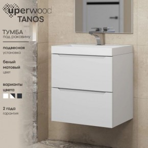 Тумба под раковину Uperwood Tanos 90 см, подвесная, белая матовая в Чебаркуле - chebarkul.ok-mebel.com | фото 6
