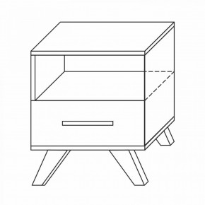 Тумба прикроватная Вега Скандинавия в Чебаркуле - chebarkul.ok-mebel.com | фото 7