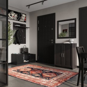 Тумба СИРИУС двухдверная, цвет Дуб Венге в Чебаркуле - chebarkul.ok-mebel.com | фото 4