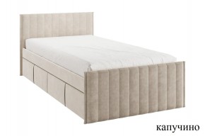 ТВИКС Кровать с ящиками 900 (капучино) в Чебаркуле - chebarkul.ok-mebel.com | фото