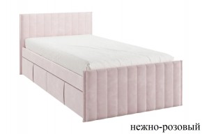 ТВИКС Кровать с ящиками 900 (нежно-розовый) в Чебаркуле - chebarkul.ok-mebel.com | фото