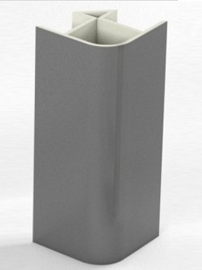 Угловое соединение для цоколя 90 гр. h100 мм (Алюминий, Белый, Черный, Сонома) в Чебаркуле - chebarkul.ok-mebel.com | фото