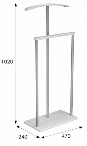 Вешалка для костюма Дэви 1 в Чебаркуле - chebarkul.ok-mebel.com | фото 6