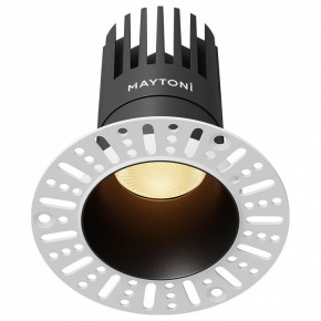 Встраиваемый светильник Maytoni Dip DL122-15W-2.7K-TRS-B в Чебаркуле - chebarkul.ok-mebel.com | фото