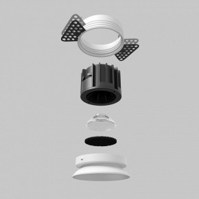 Встраиваемый светильник Maytoni Round DL058-12W2.7K-TRS-W в Чебаркуле - chebarkul.ok-mebel.com | фото 5