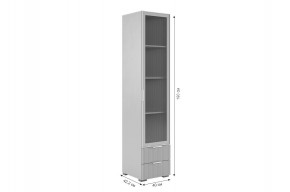 ЗЕФИР Гостиная К2 (белое дерево/черный муар) в Чебаркуле - chebarkul.ok-mebel.com | фото 6