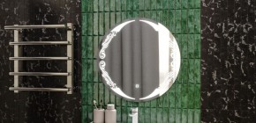 Зеркало Канберра 700х700 с подсветкой Домино (GL7032Z) в Чебаркуле - chebarkul.ok-mebel.com | фото 7
