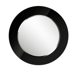 Зеркало круглое черный (РМ/02) в Чебаркуле - chebarkul.ok-mebel.com | фото 1