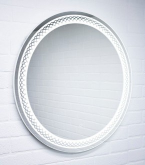 Зеркало Прая 700х700 с подсветкой Домино (GL7048Z) в Чебаркуле - chebarkul.ok-mebel.com | фото 3