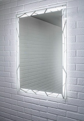 Зеркало Сеул 1000х700 с подсветкой Домино (GL7029Z) в Чебаркуле - chebarkul.ok-mebel.com | фото 3